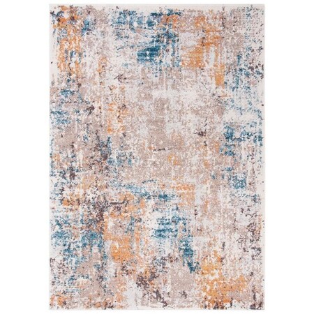 Safavieh 5 ft.-5 in. x 7 ft.-7 in. Crystal Contemporary Rectangle Rug, Ivory & Yellow CRS319A-5